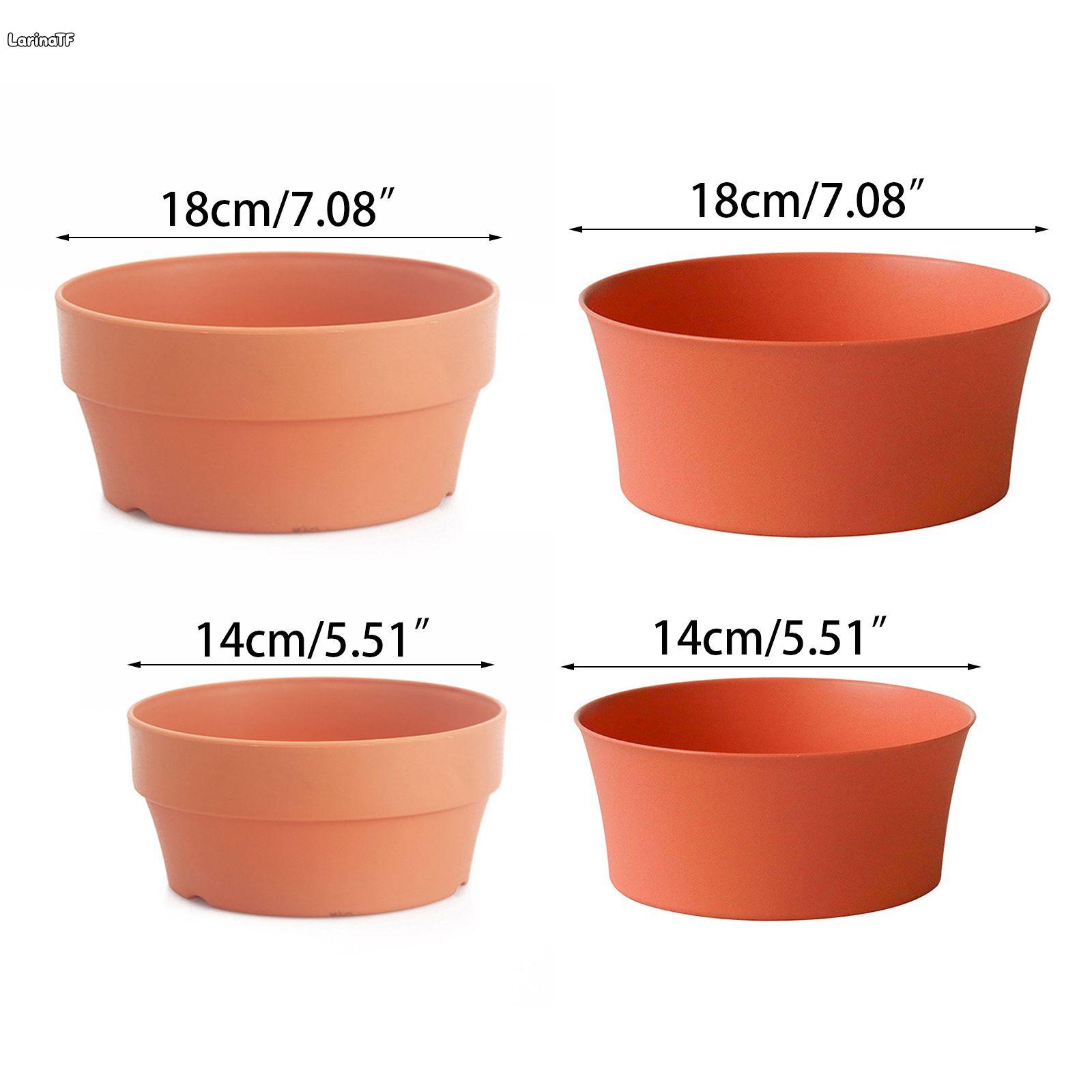 กระถางปลูกต้นไม้แบบถาดขนาด 14 ซม. - กระถางดอกไม้เรียบง่ายสำหรับตกแต่งบ้าน ราคา 145 บาท*ส่งฟรี