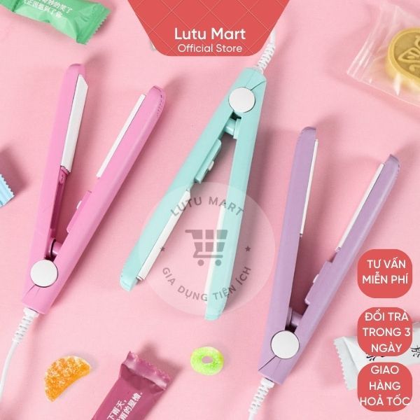 Máy hàn miệng túi mini cầm tay, hàn túi trung thu, kẹo nougat, bánh quy, kẹp hàn nhiệt - lutu mart