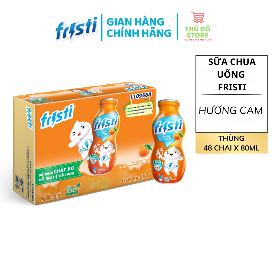 Sữa Chua Uống Fristi Hương Cam - Thùng 48x80ML