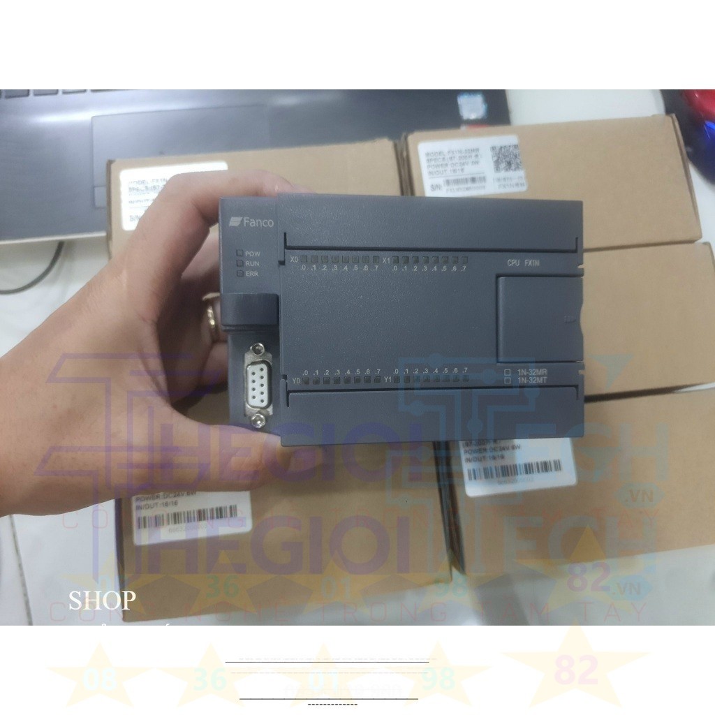 TH FANCO Mitsubishi GX Works2, Bộ Lập Trình PLC FX3U 32MR FX3U-48MR FX3U-48MT 32MT 14MR RS232 RS485 RTC 6AD2DA FK3U FX1N - FX1N-32MR FK S7