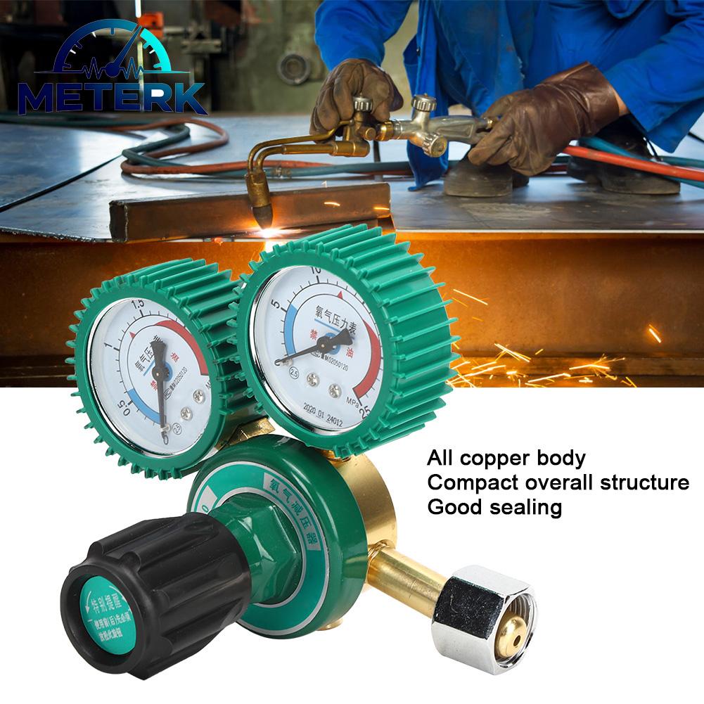 Meterk Van điều chỉnh oxy 40m³ / H Van oxy chống va đập và chống rơi cho ngành hàn và công nghiệp hóa chất Y tế Công nghiệp điện tử Giá 718,000 Đồng*Miễn phí vận chuyển