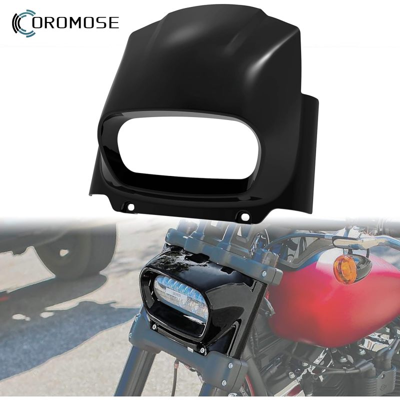 Đèn Pha Xe Máy bọc dàn áo phụ kiện sửa đổi xe máy Đèn pha phía trước cowl Kit Tương thích cho M8 Softail chất béo Bob fxfb fxfbs 2018-2022