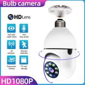 4G WiFi E27 Bulb Camera HD 1080p Night Vision Security