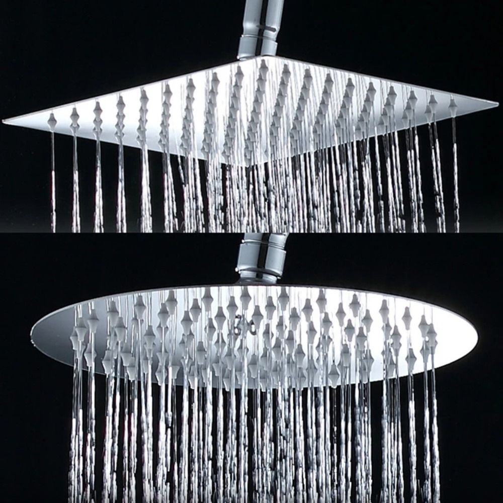 SHELTER 8inch Bền Có thể tháo rời Có thể giặt Tiết kiệm nước Siêu mỏng Vòi hoa sen Áp suất cao Vòi phun nước Đầu vòi hoa sen