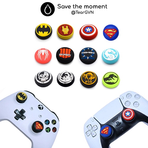Bọc Analog họa tiết khắc nổi cho tay cầm PS5 / PS4 / Xbox / Switch Pro Controller