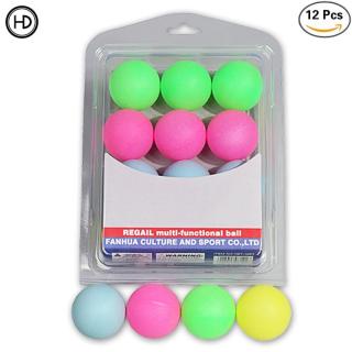 12 cái, bóng bàn nhựa hộp màu, đồ chơi, xổ số, bóng bàn trang trí,Bộ bóng bàn thumbnail