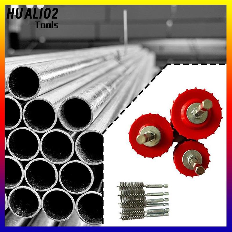 HUALI02 Ống đồng sạch hơn thiết lập cho khoan điện, ống làm sạch bàn chải, làm sạch ống đồng ống và phụ kiện cho hàn