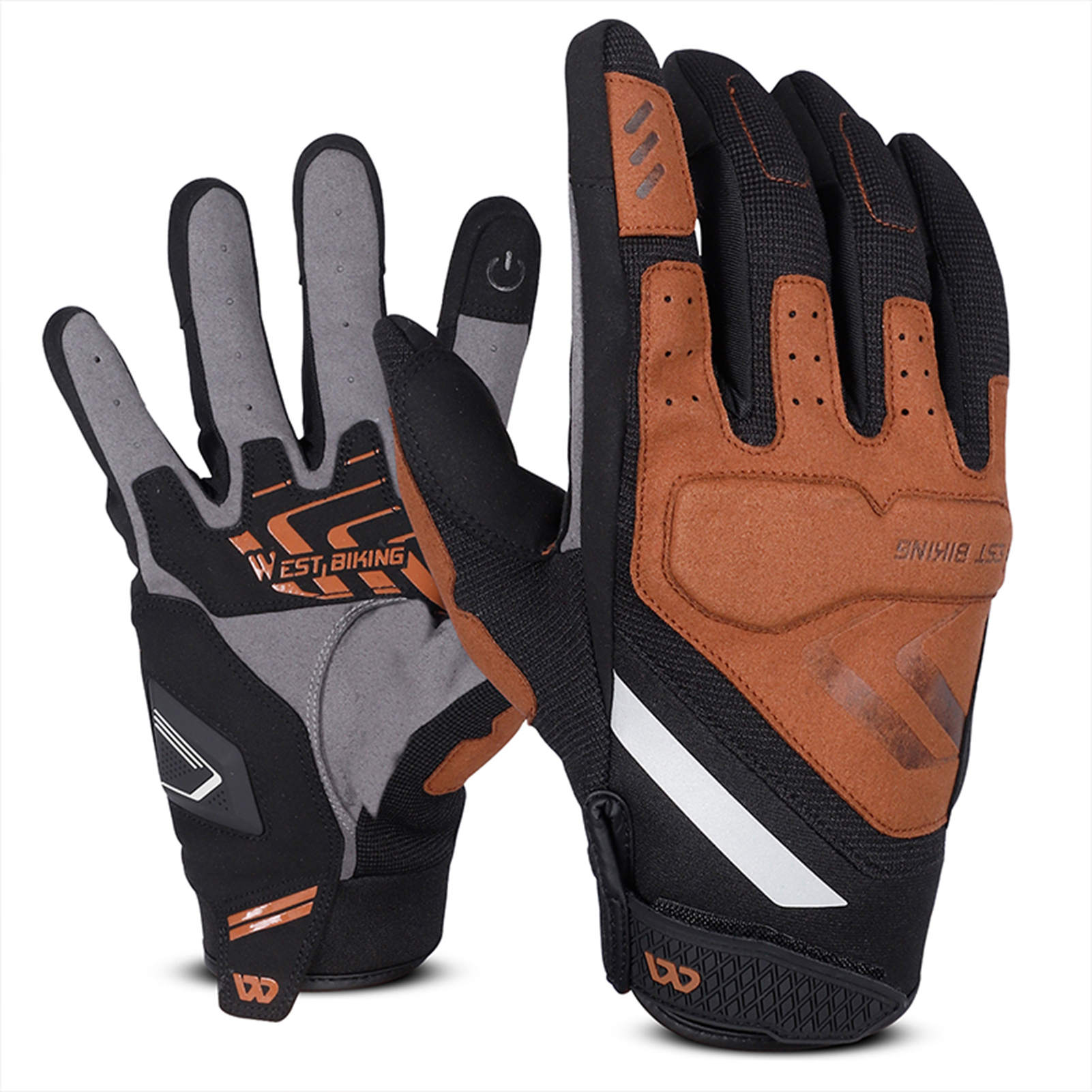1 Pair WESTBIKING Riding Gloves Breathable Shatter