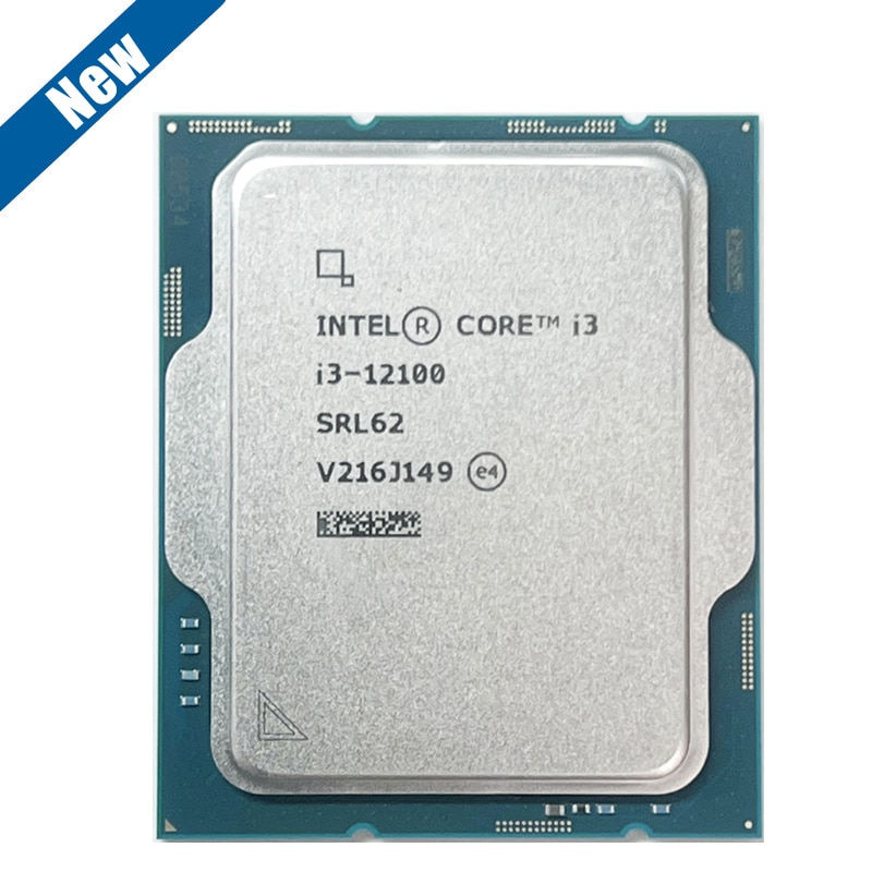 Intel Core I3-12100 No Fan 4-Core 8-Thread 3.3Ghz Desktop Cpu For