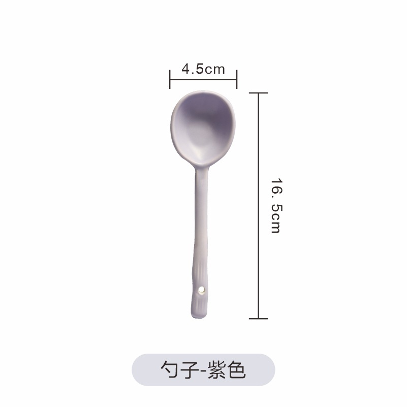 Thìa Nhỏ Gốm Sứ Kiểu Nhật dài 17cmmuỗng sứ tròn cao cấp trang trí bàn ăn Thìa Canh Gốm Thô Thìa Canh