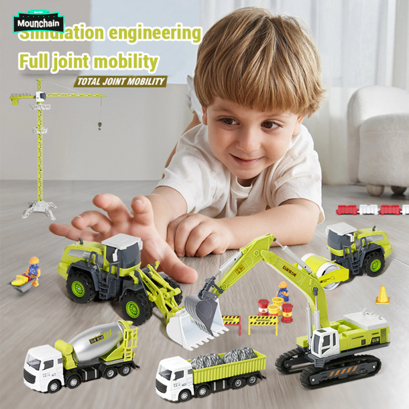 9 Pcs Kids Engineering Vehicle Toy Set Construction Car Model Excavator Bulldozer Toys Kit Gifts For Boys Girls ราคา 2,497 บาท*ส่งฟรี