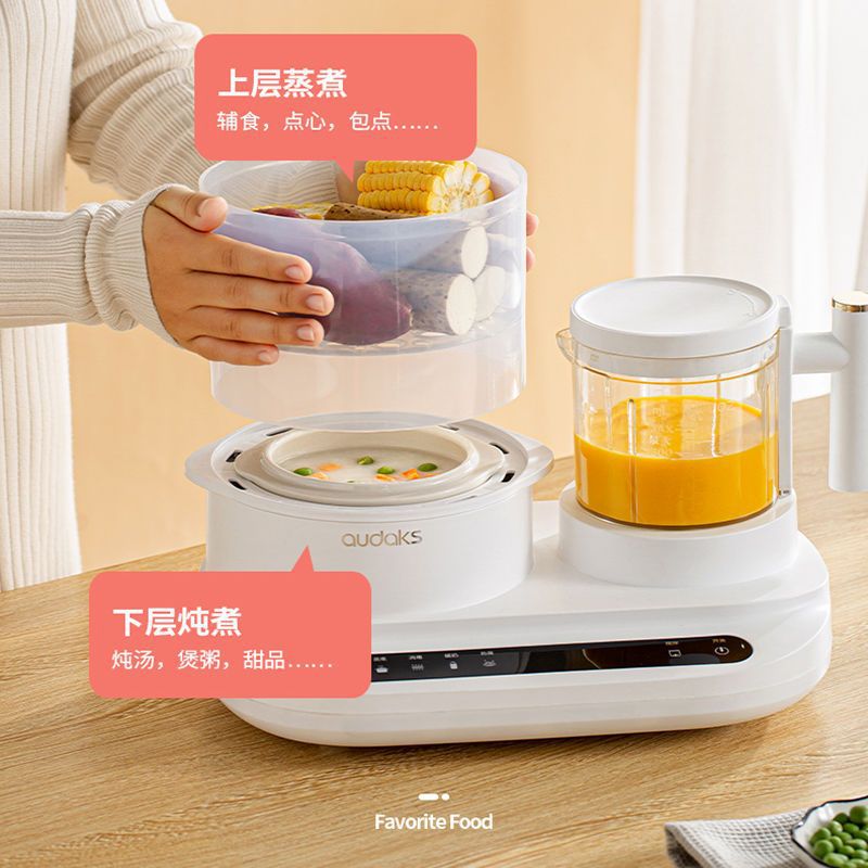 Baby Food Blenders Chopper Grinder - Mills and Steamer Multifunctional Processor - Steam, Blend, Chop, Clean, Tritan Stirring Cup, Touch Control Panel, Auto Shut-Off ราคา 5,528 บาท*ส่งฟรี