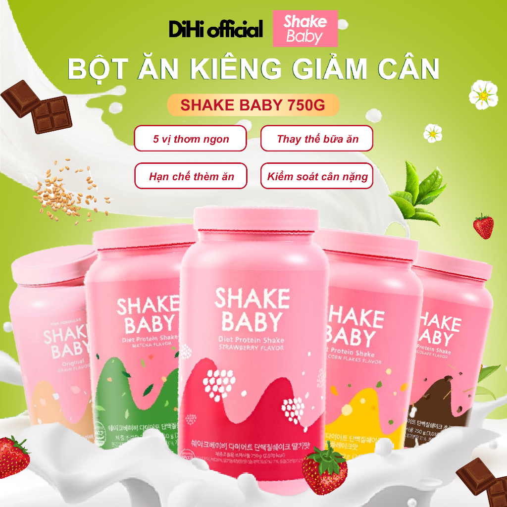 Bột Ngũ Cốc Ăn Kiêng Thay Thế Bữa Ăn SHAKE BABY Diet Formular Protein Hỗ Trợ Giảm Cân