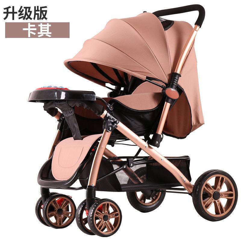 Ggx 9912 High Landscape Baby Stroller Can Sit Armchair Folded Suspension Portable Two-Way Children Cart Singapore