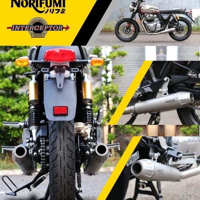 KNALPOT ROYAL ENFIELD INTERCEPTOR 650CC NFUMI - Halostore Harga 12,340,000 rupiah*Gratis Ongkir