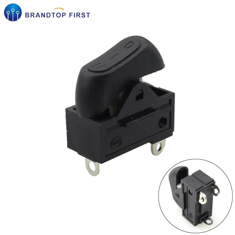 【Quality】 Người dùng thân thiện 1pcs Máy sấy tóc chuyển đổi công tắc mở tắt 3 vị trí trên Off thuyền 3pin