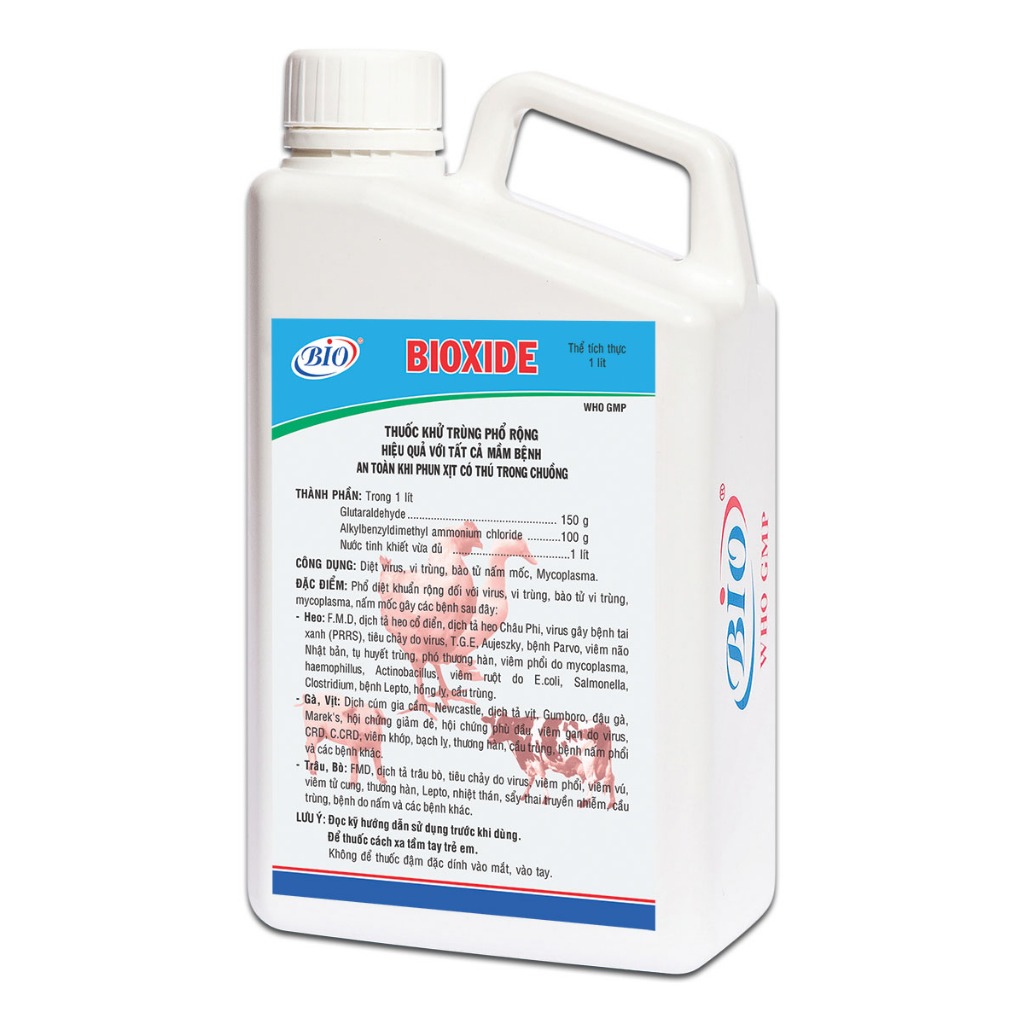 thuốᴄ sát trùng phổ rộng Bioxide (có đủ dung tích 60ml, 500ml & 1000ml)