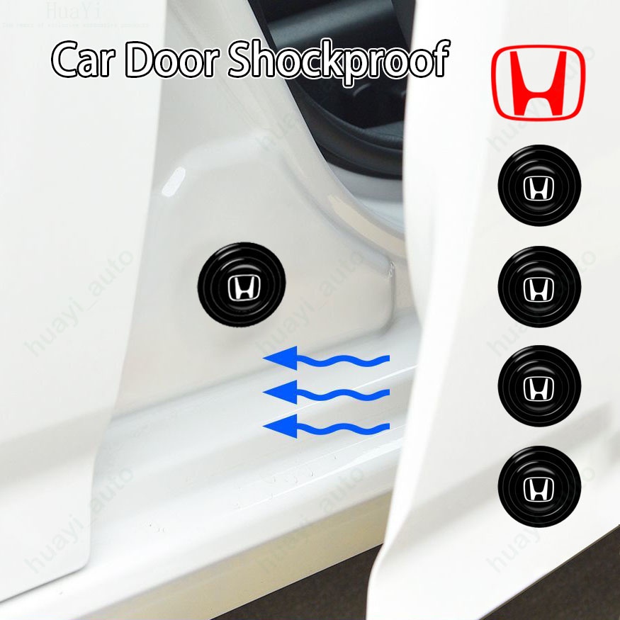 Honda car door protector shock absorber rubber sound insulation pad for civic jazz fit Spirior accord Vezel brio shuttle CR-v City HR-v WRV car accessories ราคา 15 บาท*ส่งฟรี