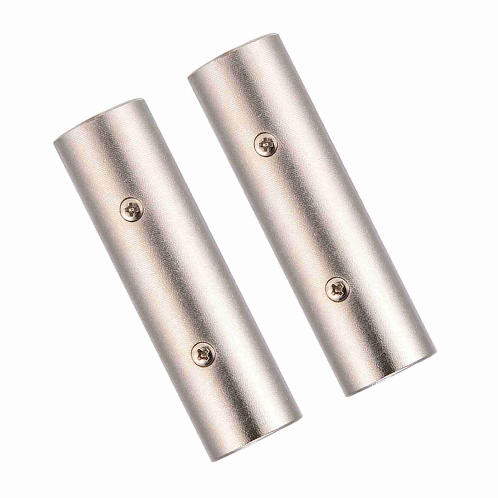 Xlr Đực Với đực nối XLR Coupler nam nối chống ồn cho microphone cho bộ khuếch đại Độ dẫn cao Bạc