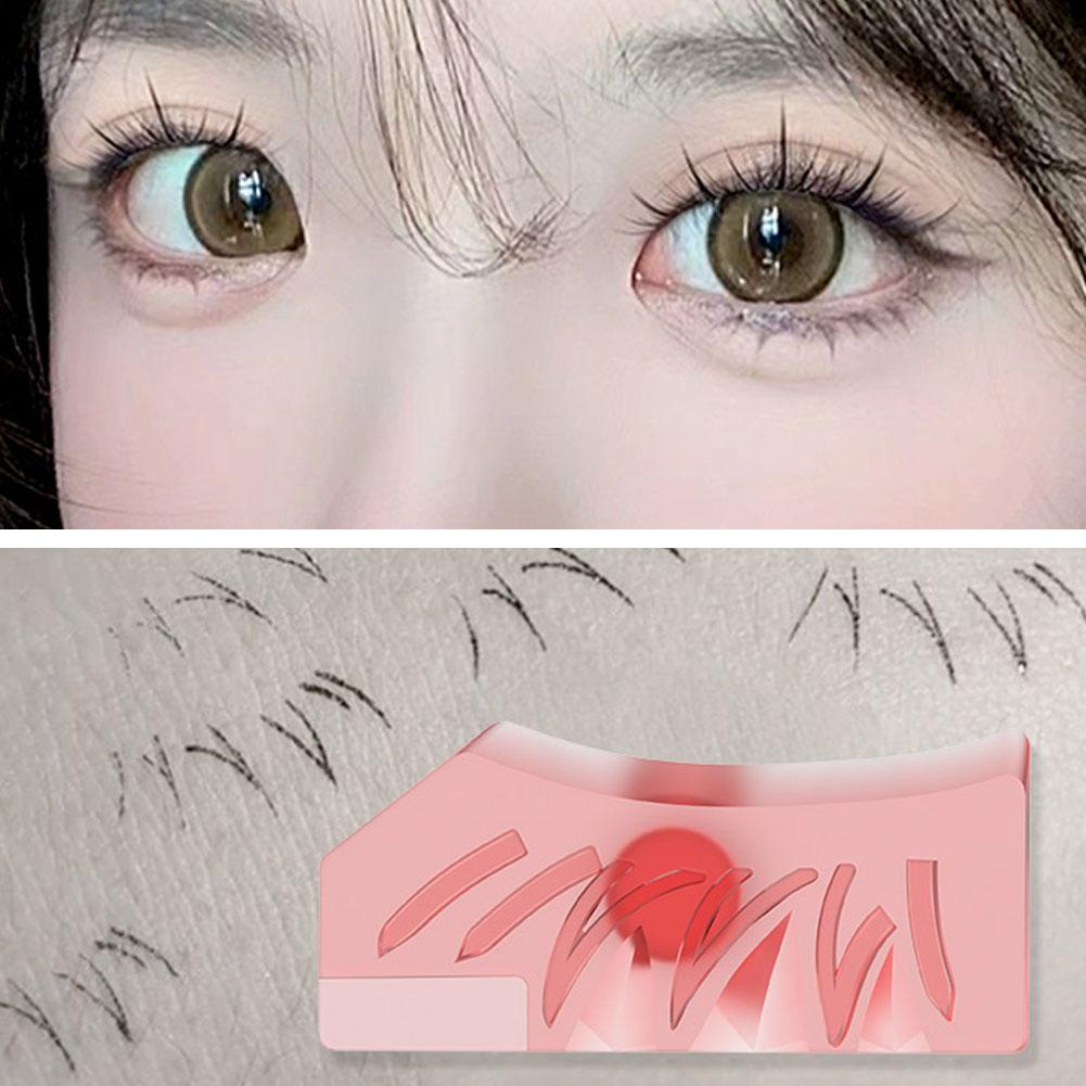 Silicone Eyelash Seal Stamp Lower Eyelashes Saving Eyelash Handicapped Stamp Eyeliner The Practice Fake Newbie A4G3