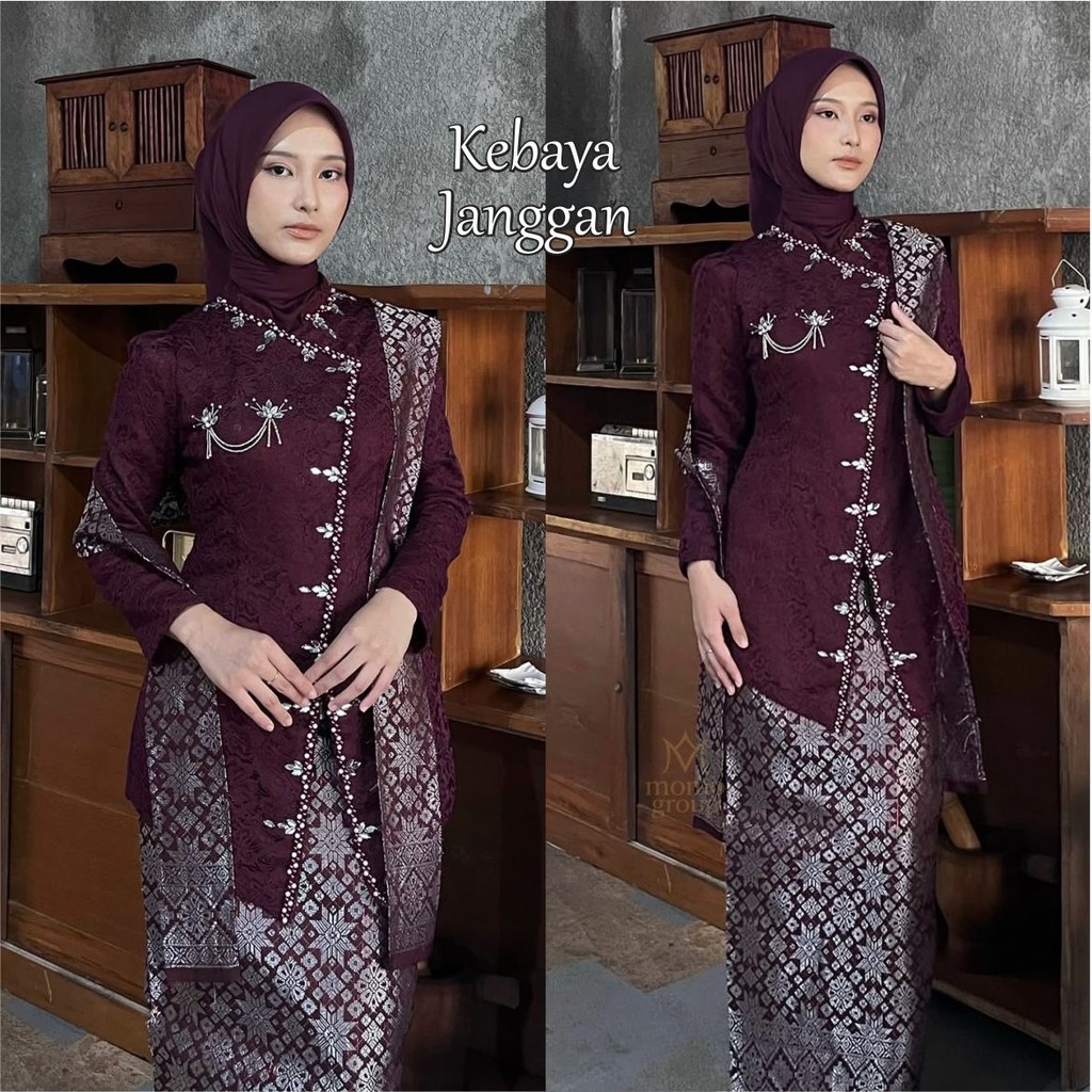 Set Kebaya Ayu Janggan Free Bros Slendang Kutubaru Wisuda Lamaran Tunangan Bridesmaid Pesta Terbaru Harga 169,500 rupiah*Gratis Ongkir