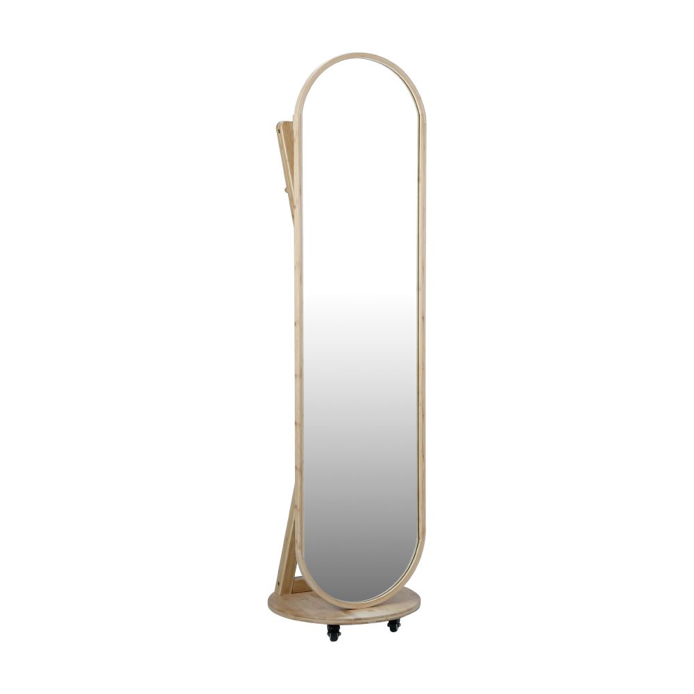 INDEX LIVING MALL กระจกแต่งตัวพร้อมราว รุ่นโอนิซึกะ สูง 170 ซม. - สีธรรมชาติ ราคา 3,190 บาท*ส่งฟรี