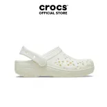 Giày Clog Unisex Crocs Classic Floral Cutout - Chalk - 210927-0WV