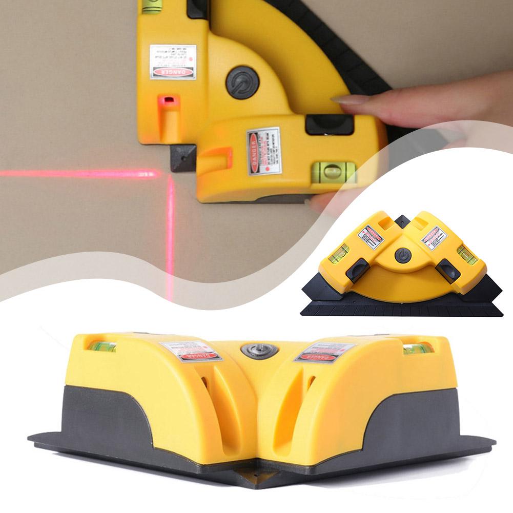 90 Degree Laser Level Vertical Horizontal Laser Level Right Tool Line Angle Projection Rectangular Wire Square Measuring Ground Meter X4D1