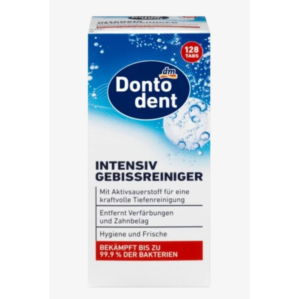 [Có sẵn] Viên sủi làm sạch răng giả, niềng răng tháo rời Invisalign và khí cụ nha khoa Dontodent, lẻ 8-40 viên - Hàng nộ