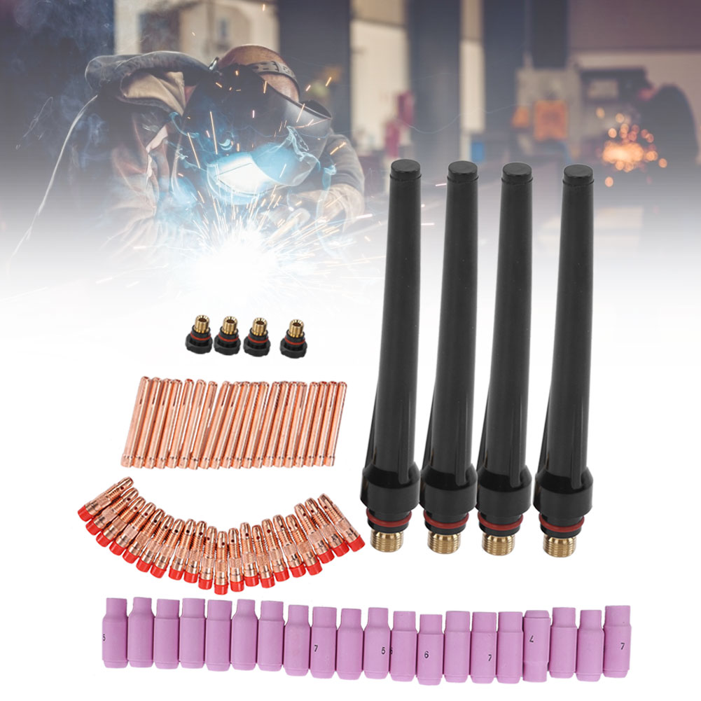 Garosa Khí Ống Kính 68 Chiếc Mỏ Hàn Bộ Khí Ống Kính Mặt Sau Hàn Vòi Phun Phụ Kiện WP17/18/26 Giá 624,000 Đồng*Miễn phí vận chuyển