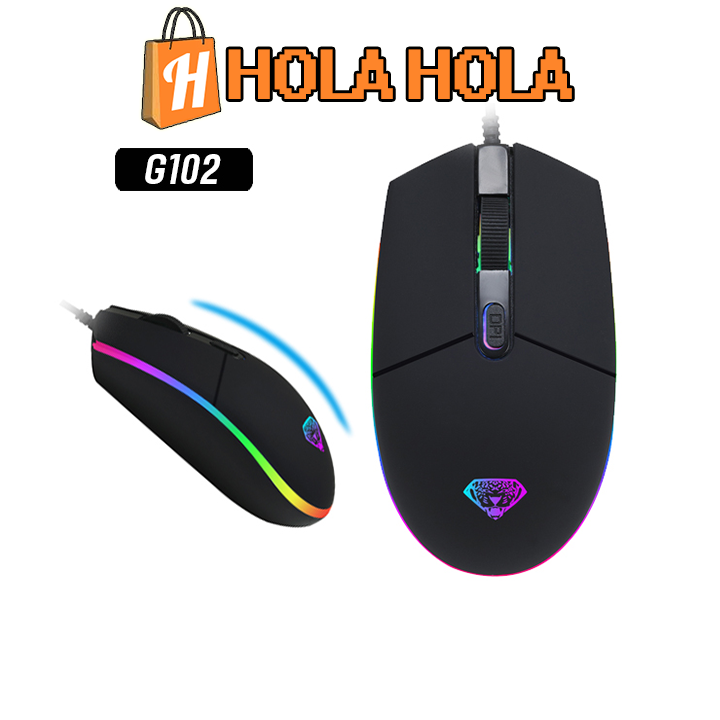 Chuột game thủ divipad g102 led rgb dpi 2400