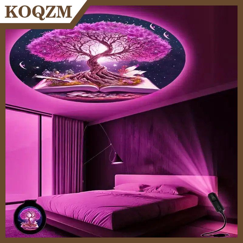 KOQZM USB Powered cây của cuộc sống chiếu ánh sáng cho trần đêm phòng bầu không khí xách tay sao đèn cho trẻ em phòng ngủ