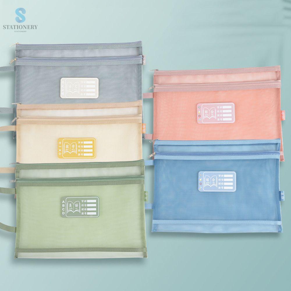 STATIONERY Đơn giản Chủ Đề Sinh viên Món Quà Văn Phòng trường Văn Phòng Nguồn Cung Cấp Văn phòng phẩm Organizer Pouch Giấy Dây kéo Tập Tin Túi A4 Thư Mục Tập Tin Túi Tài liệu Túi Lưu trữ Túi Xách