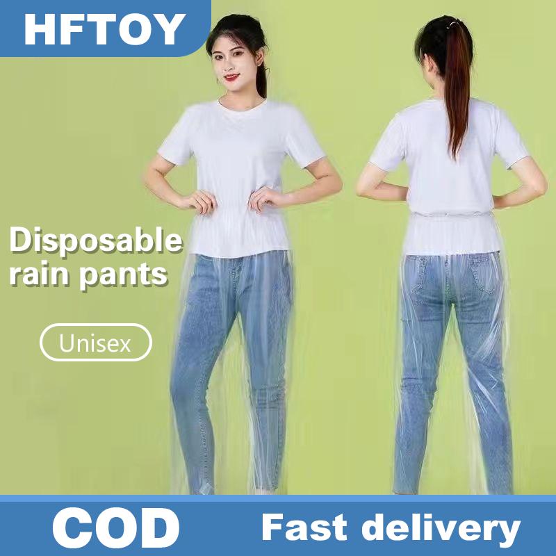 HFTOY Quần mưa dùng một lần dày gói chân trôi không thấm nước chia Bộ Du Lịch rõ ràng Áo Mưa rainsuit du lịch ngoài trời đi xe đạp