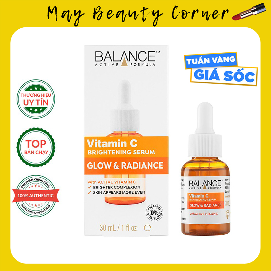 Serum sáng da mờ thâm sau mụn Vitamin C Balance Active Formula 30ml