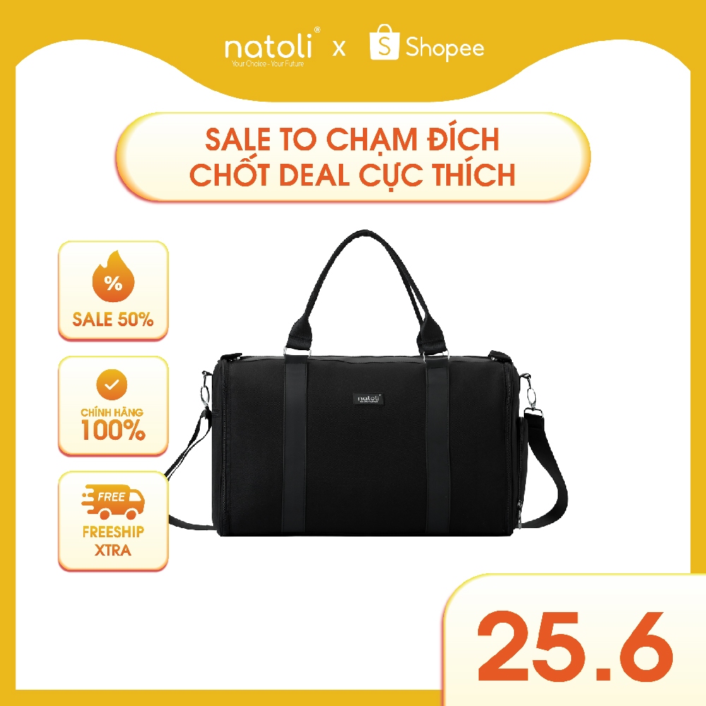 Túi du lịch có cần kéo Thương hiệu Natoli Túi trống du lịch gấp gọn cỡ lớn, to đa năng BST Utility Bag T18