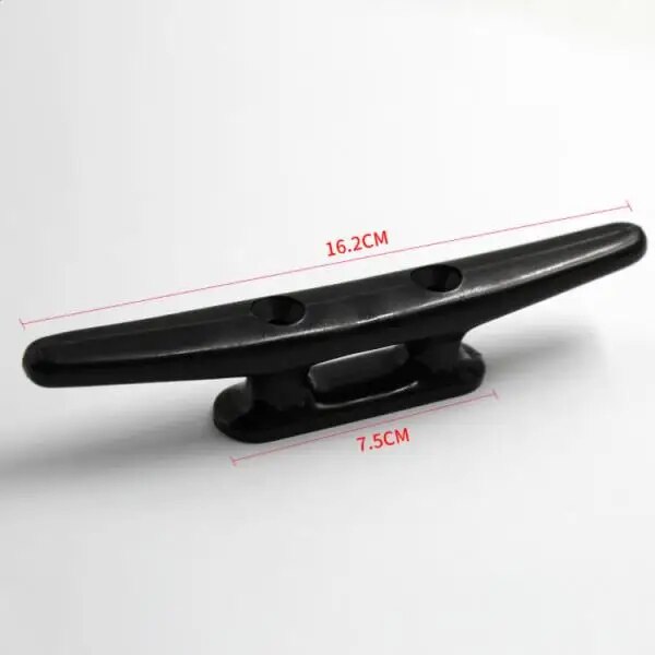 Thuyền biển Cleat 7quot; đen Nylon nhựa mở cơ sở giá cả phải chăng