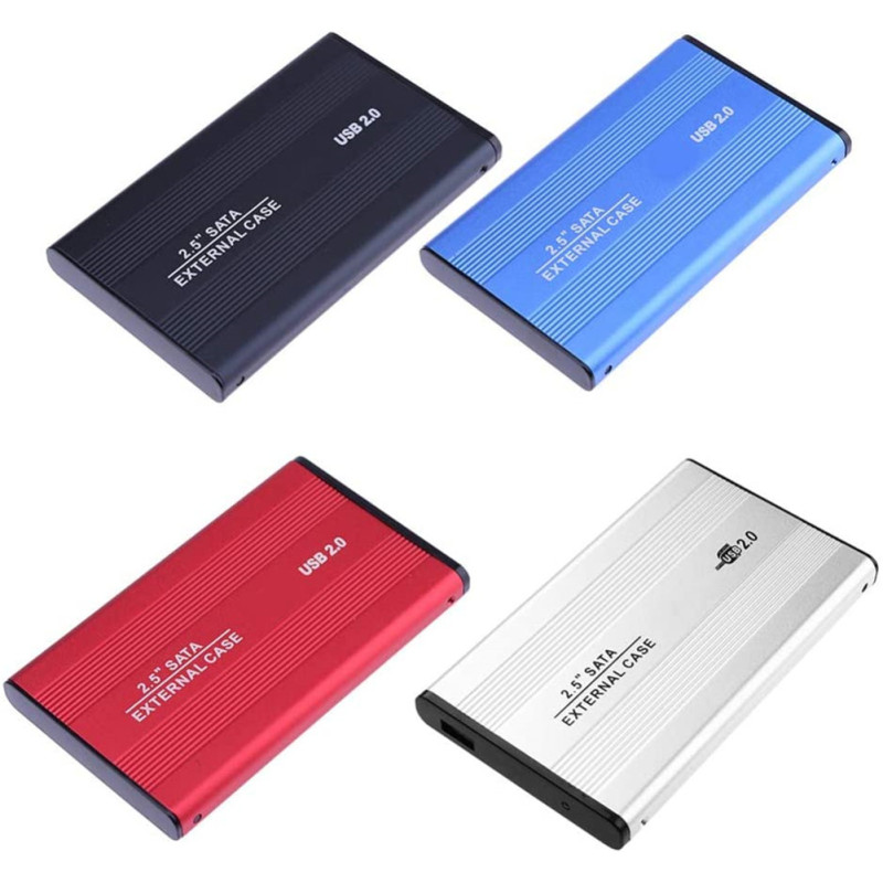 2.5 Inch USB 2.0 SATA HDD Case External Mobile Hard Disk Drive Box