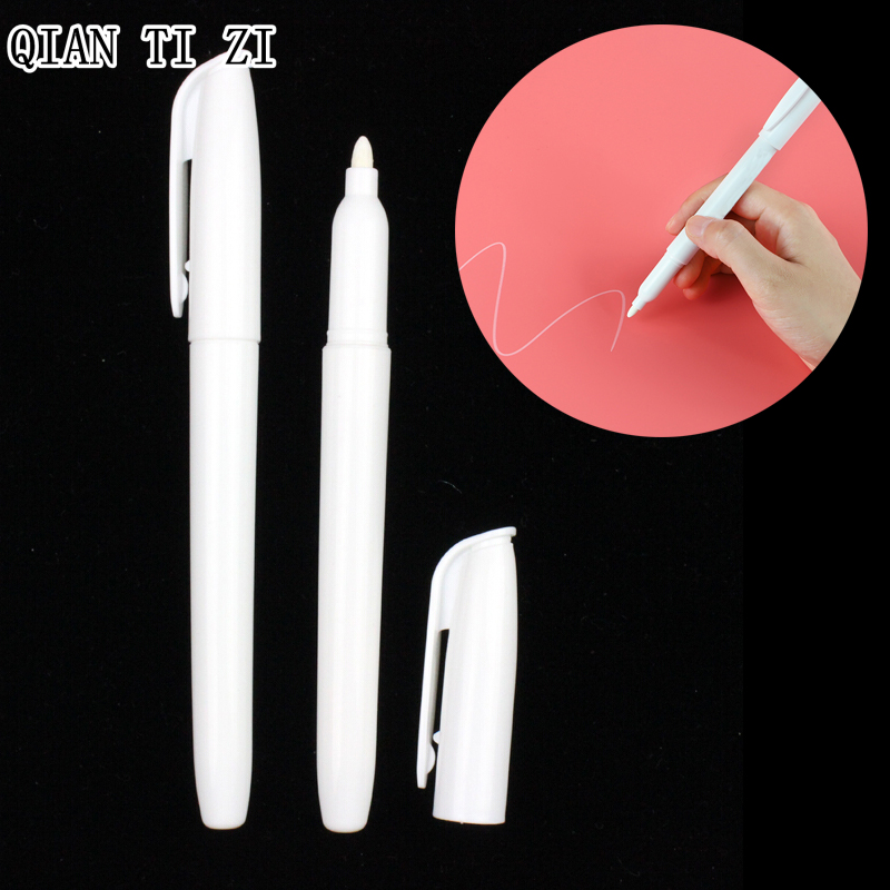 QIAN TI ZI ปากกาขนสัตว์โต๊ะสีขาวเขียนกระจก ราคา 9 บาท*ส่งฟรี
