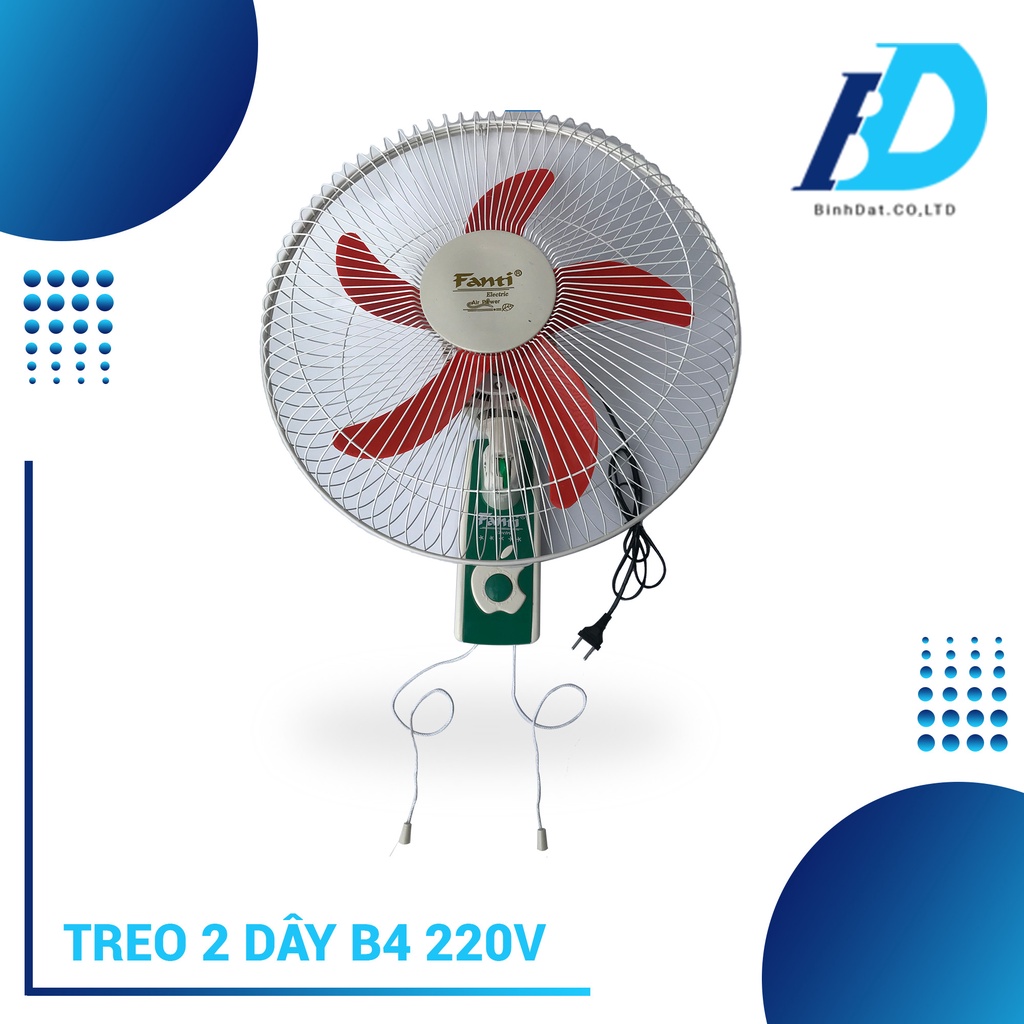 Quạt Treo Tường 2 Dây B4 220V Fanti