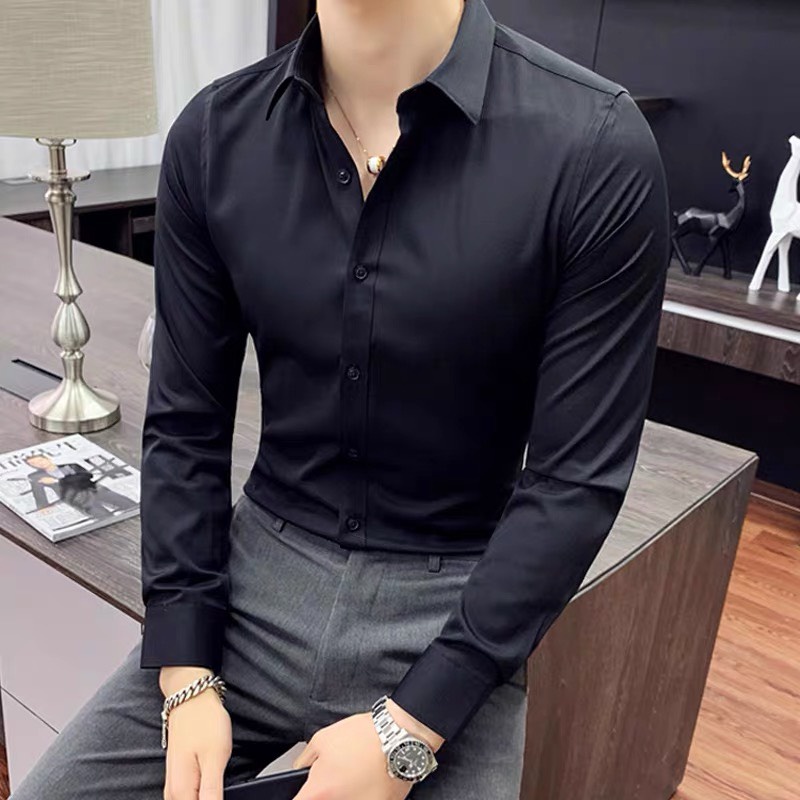 COD CÓ BIG SIZE ÁO SƠ MI NAM TRẮNG ĐEN SIZE ĐẠI DÀI TAY SƠ MI CÔNG SỞ GIÁ RẺERDHTRFXDHTF