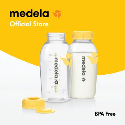 Breastfeeding Bottle Medela Breast Milk Bottle *(250ml /8oz) x 2 pcs* - BPA-Free Freezer & Fridge Safe