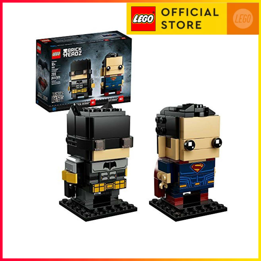 LEGO BrickHeadz Tactical Batman and Superman 41610 Building Kit 209 Piece