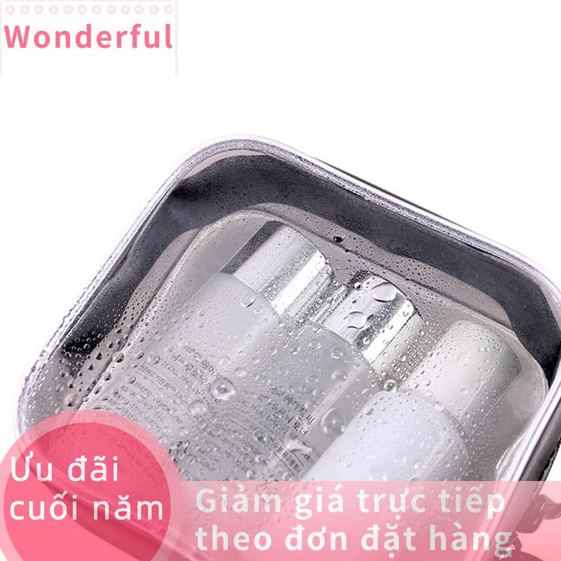 Wonderful 1 4pcs trong suốt PVC lưu trữ túi du lịch tổ chức rõ ràng trang điểm Túi mỹ phẩm mỹ phẩm túi vệ sinh mỹ phẩm lưu trữ túi