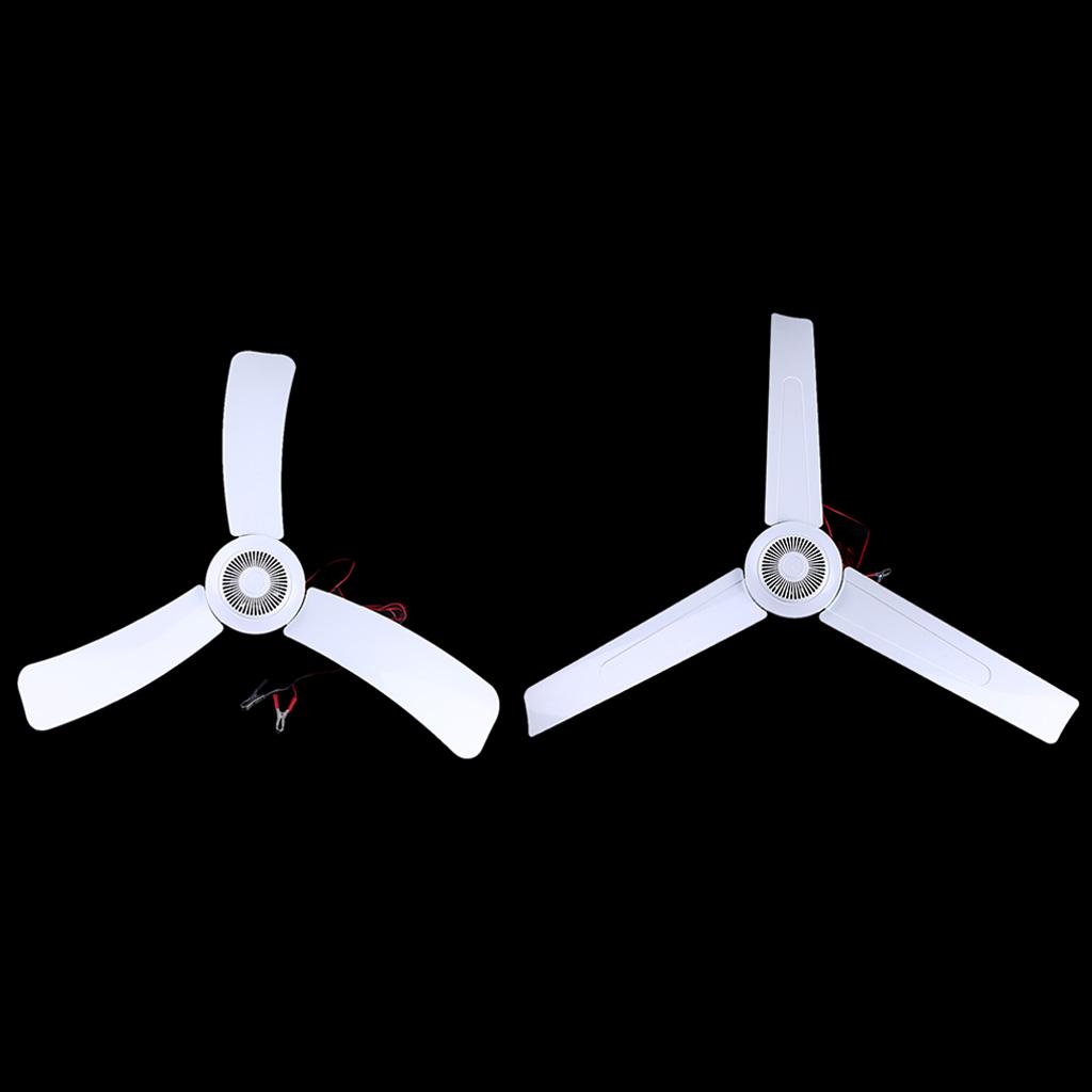 Im Lặng 12V Quạt Trần 36 "Treo Quạt Lều cắm trại Cho ngoài trời cho nhà ở Văn Phòng