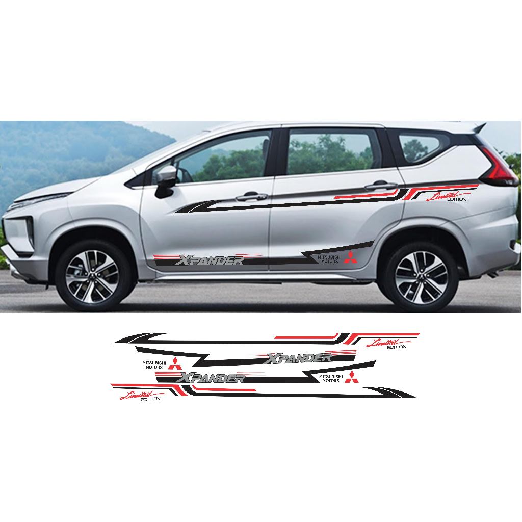 Decal dán sườn xe cho các dòng ô tô 7 chỗ tem xe xpander isuzu kia suzuki toyota huynhdai mitsubishi