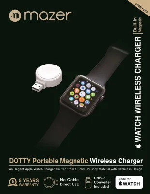 (local seller ) USB apple watch charger - DOTTY Portable Magnetic Wireless Charger