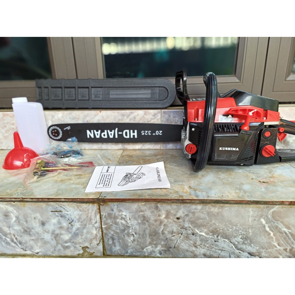 Máy Cưa Xích Chạy Xăng KUSHIMA ,máy cưa gia đình công suất mạnh mẽ Chất Lượng hàng đầu