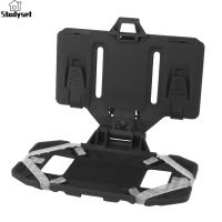 Studyset IN stock WoSporT Tactical Vest Phone Holder Foldable Cell Phone Board Plate Molle Carrier Board Molle Mount For 4.7″-6.7″ Screen