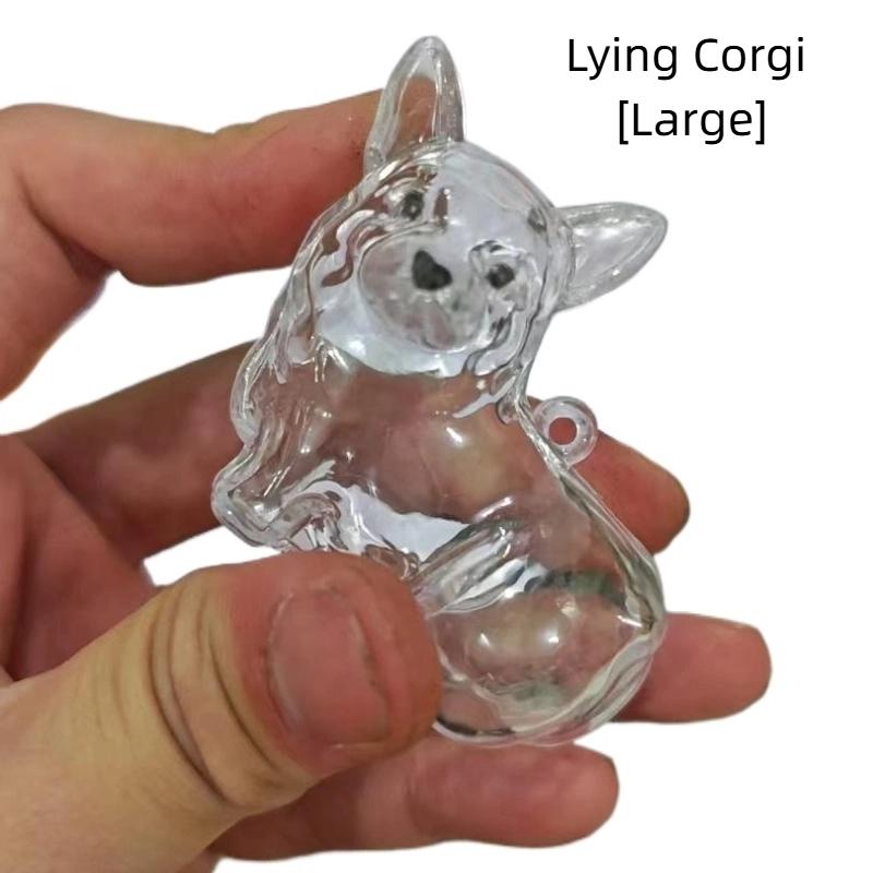 PICOK Con Chó Hình Dạng Pet Tóc Lưu Trữ Hộp Trong Suốt DIY Handmade Pet Tóc Keychain Ba Lô Trang Trí Nội Thất Phụ Kiện Lưu Niệm Bộ Sưu Tập Quà Tặng - 6